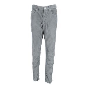 Isabel Marant Slim Fit Trousers in Grey Cotton Trousers